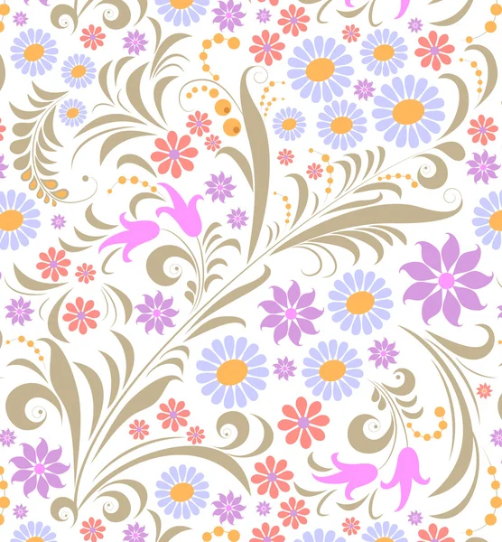 Fleur colorée sur fond blanc — Image vectorielle