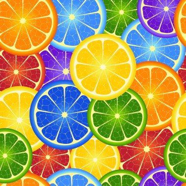 Eamless rainbow orange background clipart