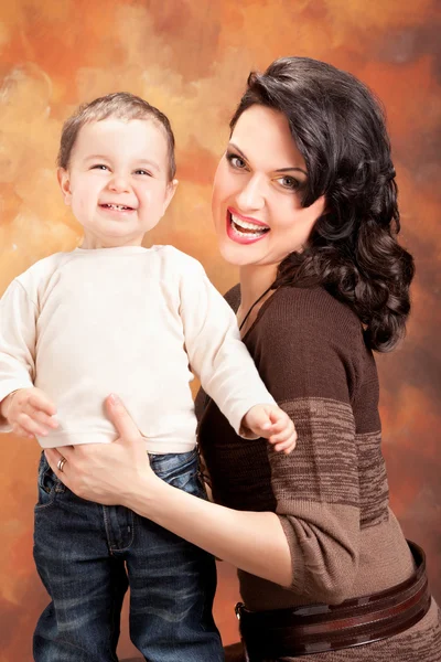 Picture of happy mother with baby — Stock Photo, Image
