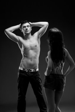 moda çift, dramatik görüntü