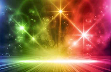 Colorful vector light effects clipart