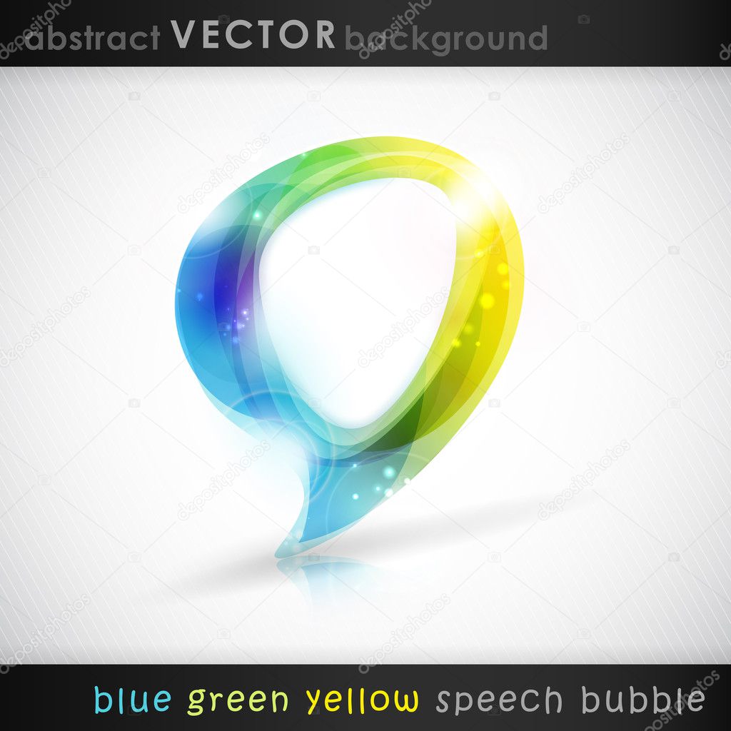 Vector speech bubble