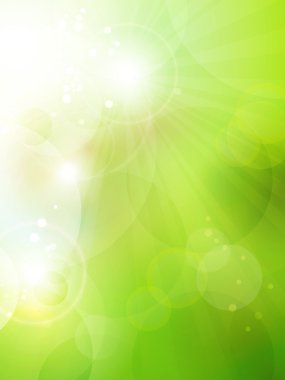 Abstract green bokeh background clipart