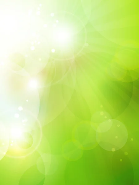 Абстрактный зеленый боке фон — стоковый вектор