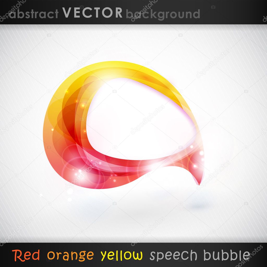 Vector speech bubble