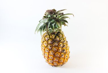 Beyaz üzerine izole edilmiş ananas