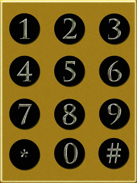 Номери телефонів в долині річки — стокове фото