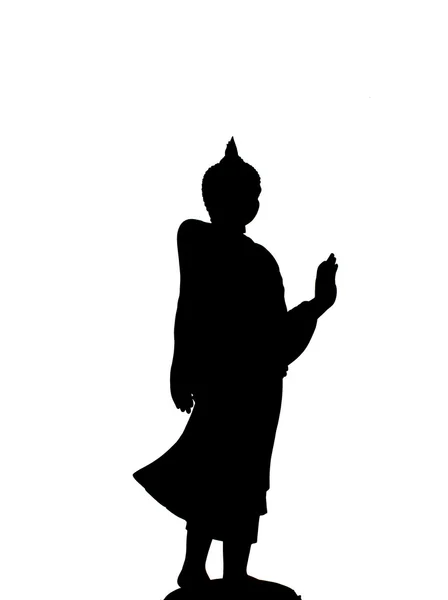 Чёрные статуи Будды — стоковое фото