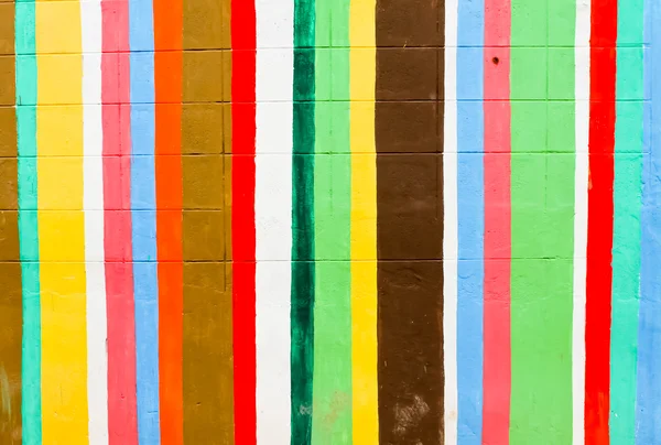 De färgglada väggarna — Stockfoto