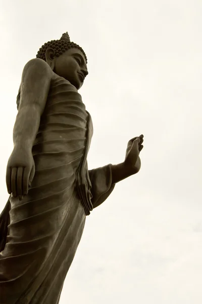 Imagem de Buda no fundo é branco — Fotografia de Stock