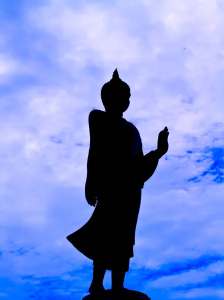 Чёрные статуи Будды — стоковое фото
