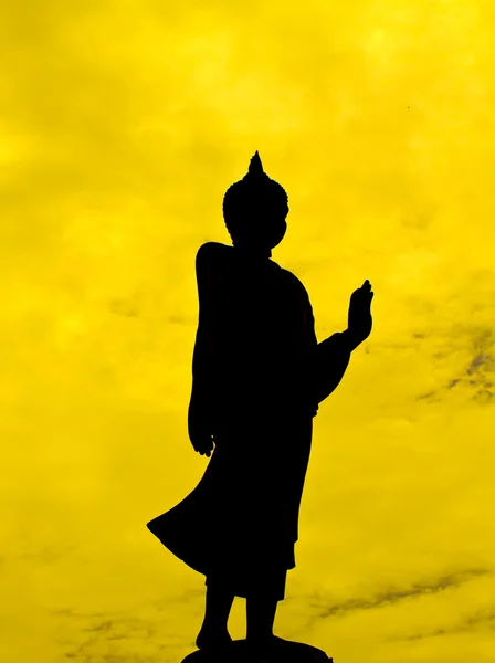 Schwarze Buddha-Statuen — Stockfoto