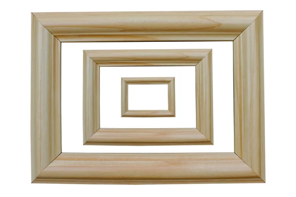 Il telaio basculante in legno bianco impilato — Foto Stock