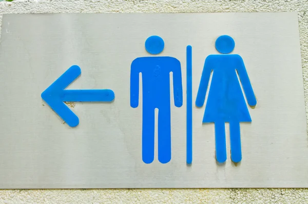 Washroom sign for men, women — Stock Photo, Image