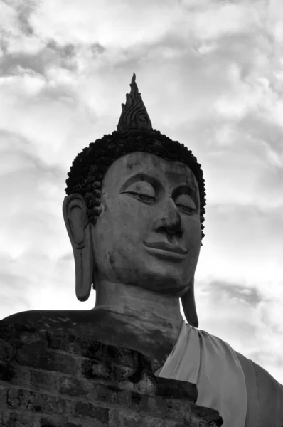 Obraz antyczny posąg Buddy w Tajlandii ayutthaya — Zdjęcie stockowe