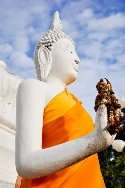 Imagem antiga estátua de buddha em Ayutthaya Tailândia — Fotografia de Stock