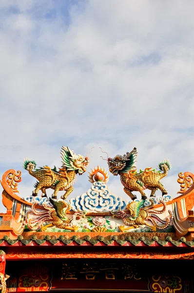 Golden Dragon Shrine — Stock Photo, Image
