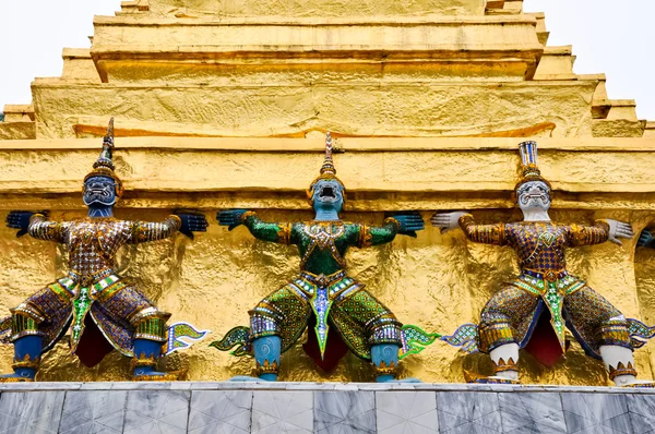 Wspaniały Pałac wat phra kaew w Bangkoku, Tajlandia — Zdjęcie stockowe