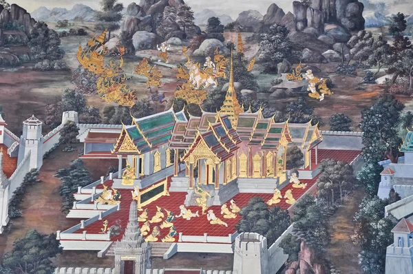 stock image Thailand's beautiful murals