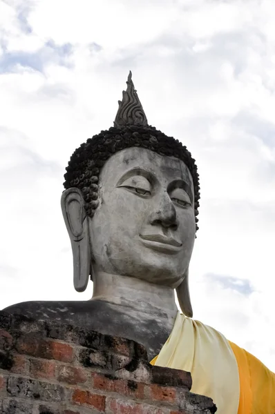 Imagen antigua estatua de buddha en Ayutthaya Tailandia —  Fotos de Stock