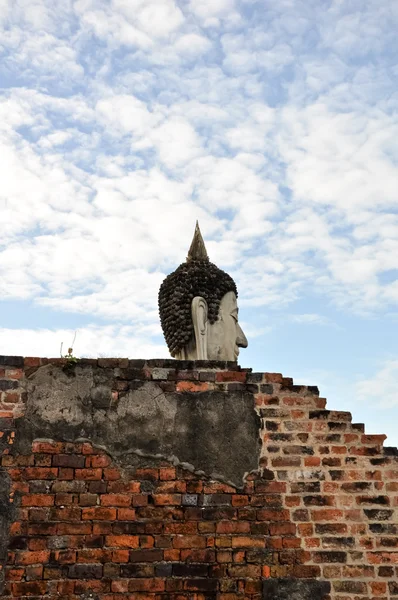 Antik Resim Buda heykeli ayutthaya, Tayland — Stok fotoğraf