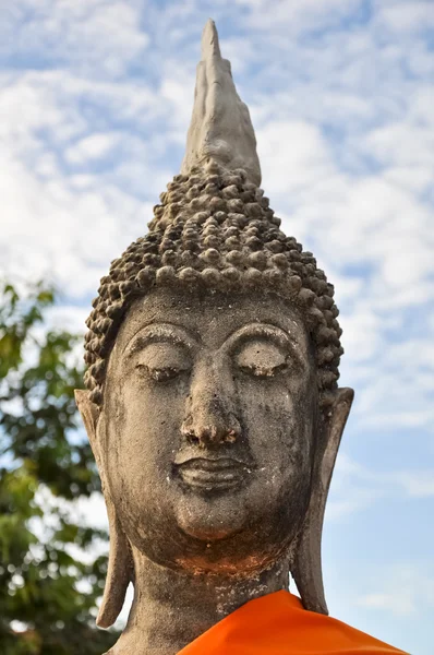 Imagen antigua estatua de buddha en Ayutthaya Tailandia —  Fotos de Stock