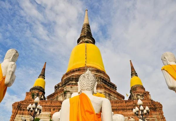 Immagine antica statua buddha in Ayutthaya Thailandia — Foto Stock