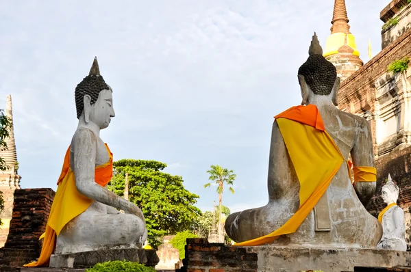 古代イメージ タイのアユタヤの仏像 — ストック写真