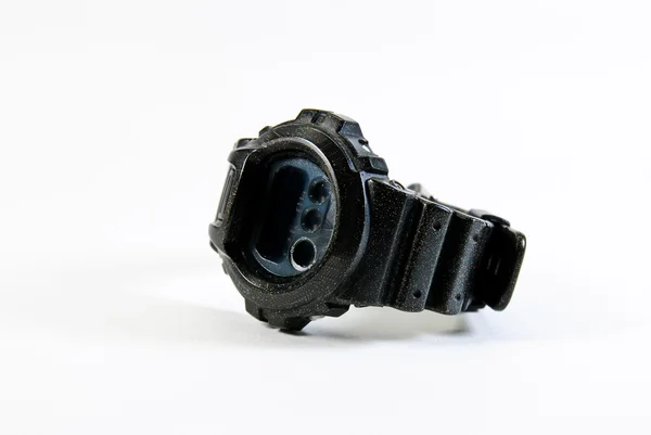 Reloj de pulsera negro — Foto de Stock