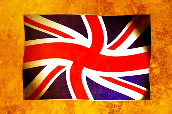 Tento národní vlajka england.old barevného schématu — Stock fotografie