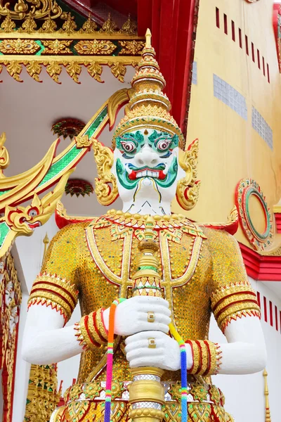 Budowa świątyni znajduje się w chachoengsao, Tajlandia — Zdjęcie stockowe