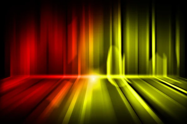 Lignes lumineuses à torsion douce colorée — Photo