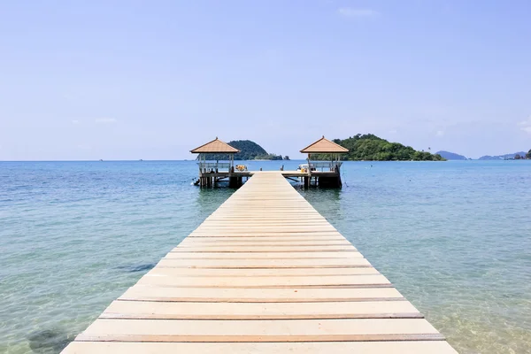 stock image Concrete bridge pier in the tropical seas