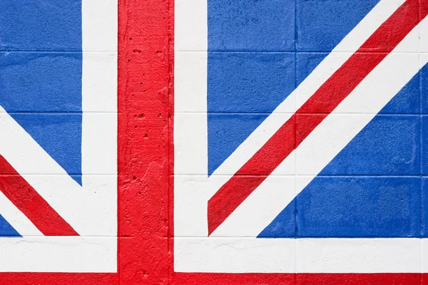 Flagge Englands an der Wand — Stockfoto