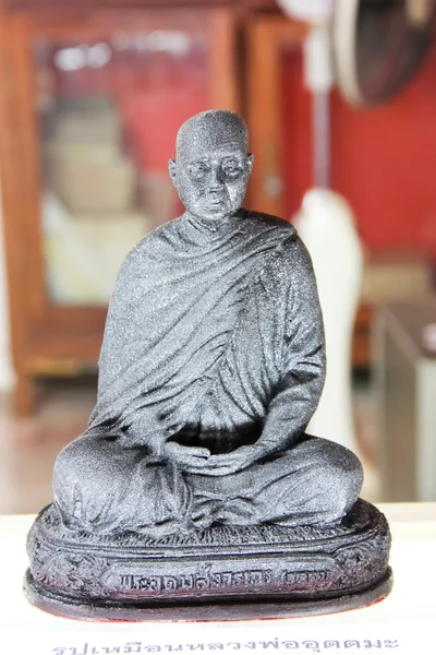 Estatua de Buda en negro — Foto de Stock