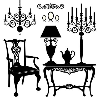 Antique furniture clipart