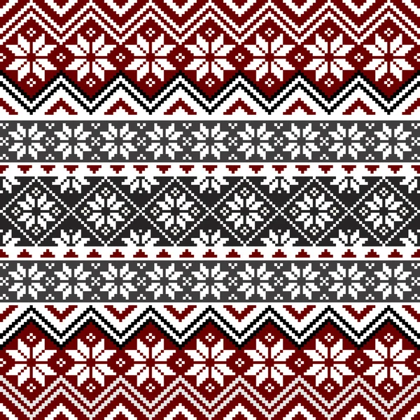 Nordiska snowflake mönster — 图库矢量图片