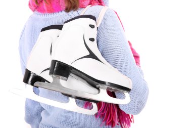 Pair of figure skates clipart