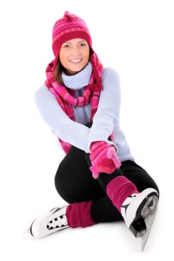 Winter girl clipart