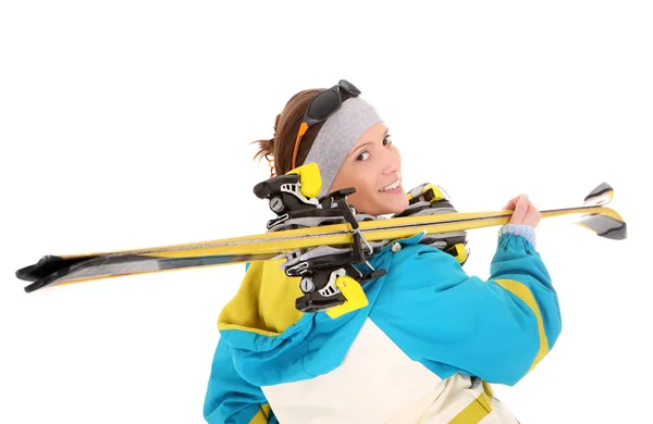 Schöner Skifahrer — Stockfoto