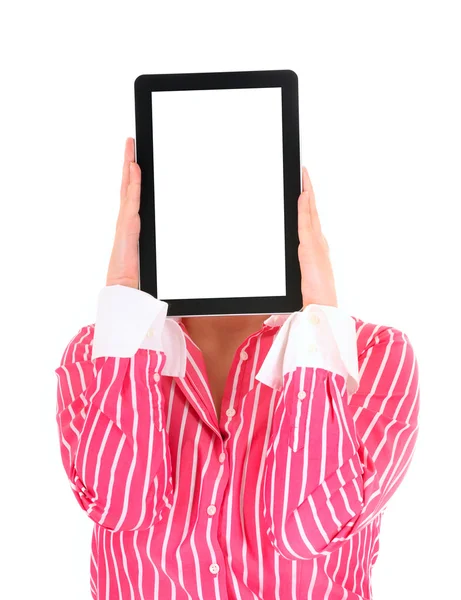 Tablet woman — Stock Photo, Image