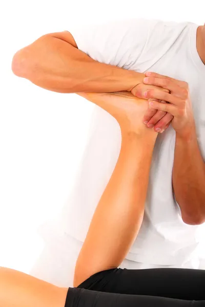 Professional leg treatment — Stock Photo, Image