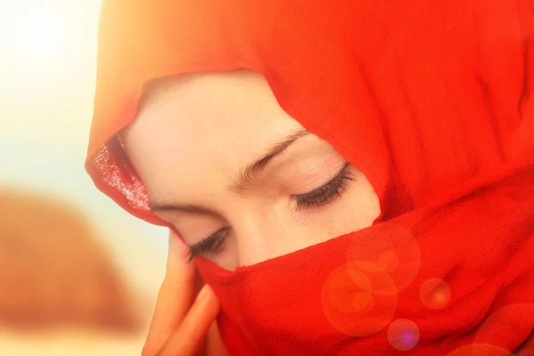 Triste femme arabe — Photo