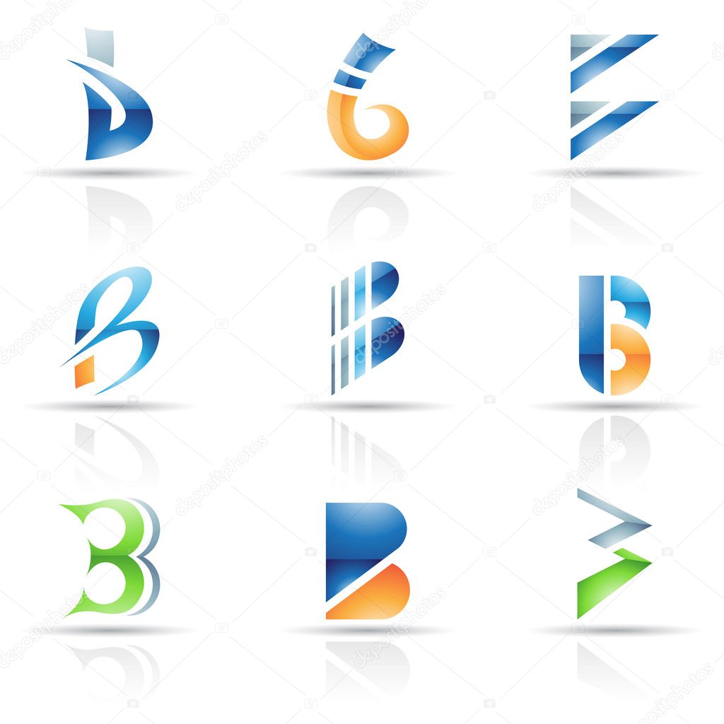 Iconos Abstractos Para La Letra B Vector De Stock Por ©cidepix 10178238