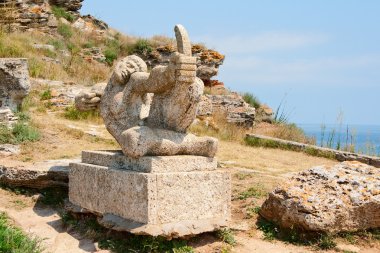 Okçu Anıtı. Cape kaliakra. Bulgaristan.