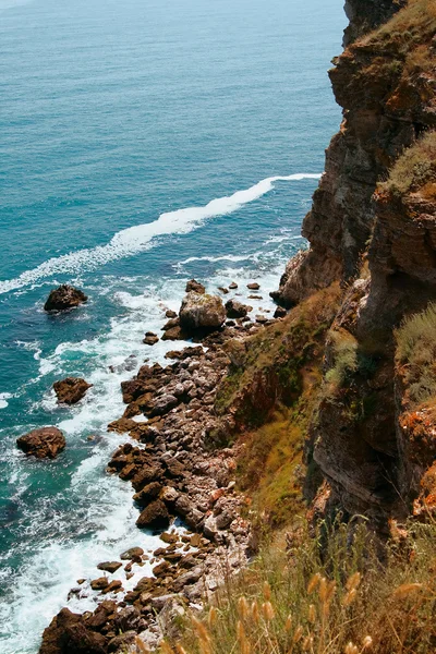 stock image Precipitous coast. Kaliakra, Bulgaria.