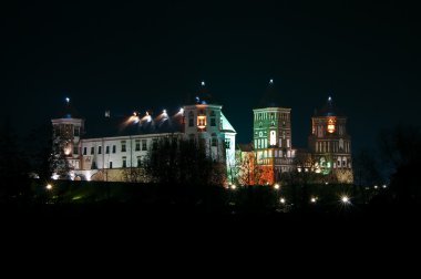 radzivil Kalesi. Mir kasaba. Beyaz Rusya.