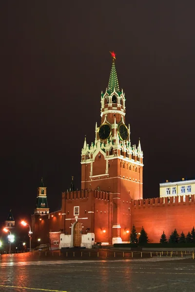 Спаський башта Московський кремль — стокове фото