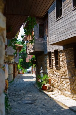 sokak eski şehir. Nessebar.Bulgaria.