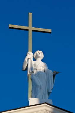 st. helena katedral içinde heykeli. Vilnius, Litvanya.